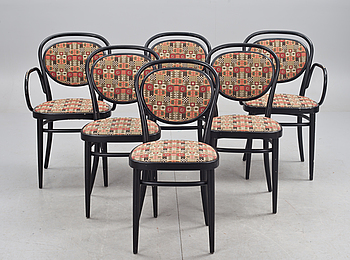 385120. KARMSTOLAR och STOLAR, 24 st, Thonet, 1980-tal.