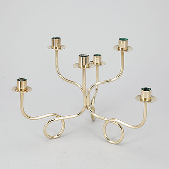385916. KANDELABER, mässing, Josef Frank, Firma Svenskt Tenn. 1900-talets andra hälft.