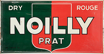 386354. PLÅTSKYLT, Noilly Prat, 1950-tal.