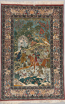 386597. MATTA, old, indo-Kashmere, Figural. Ca 210 X 140.