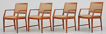 386606. KARMSTOLAR, 4 st, Bertil Fridhagen, Bodafors. 1960-tal.
