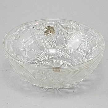 387706. SKÅL, glas, Lalique, Frankrike, 1900-talets fjärde kvartal.