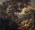 MARCO RICCI Circle of, LANDSCAPE. Oil on ca...