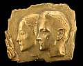 WÄINÖ AALTONEN, relief, förgylld gips, mono...