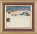 PRIMUS MORTIMER PETTERSSON, Akvarell, signe...