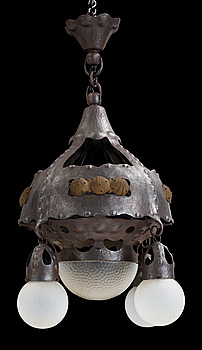 389162. TAKLAMPA, jugend, 1900-talets början. Höjd ca 100cm.