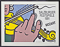 ROY LICHTENSTEIN, affisch, signerad, 1991.