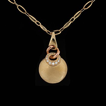 32. A Chimento pendant with brilliant cut diamonds, tot. app. 0,35 ct.