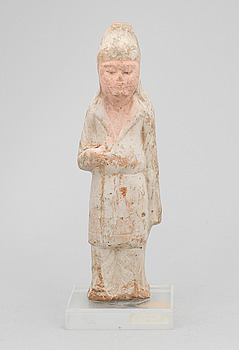 391785. FIGURIN, lergods, Kina, troligen Tang 618-907 e Kr.