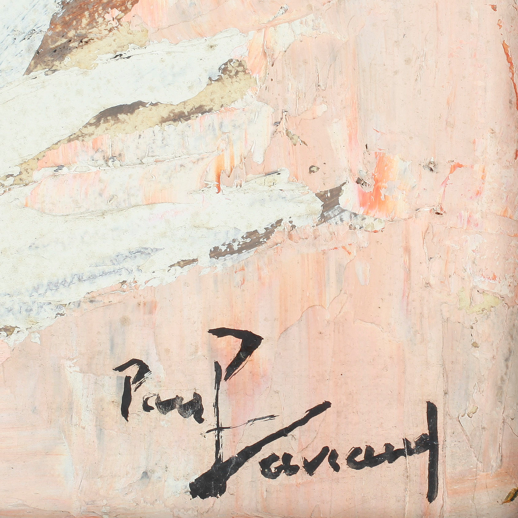 PAUL DAVIAUD, olja på pannå. Signerad. Bukowskis