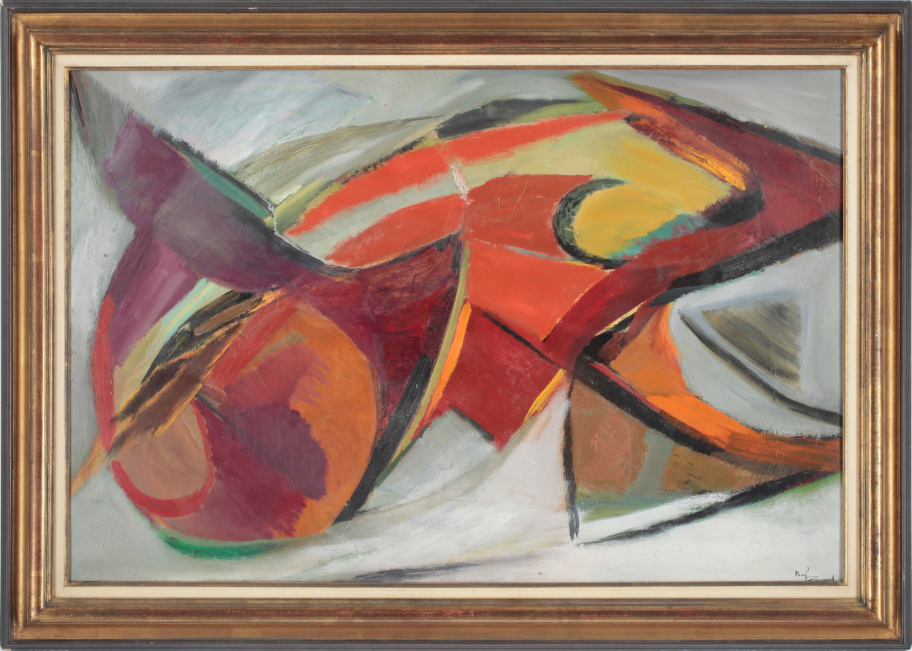 PAUL DAVIAUD, olja på pannå. Signerad. Bukowskis