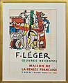 FERNAND LÉGER, utställningsaffisch, blekt s...