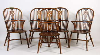 39369. MATGRUPP, 6 delar, bl a Windsorstil.