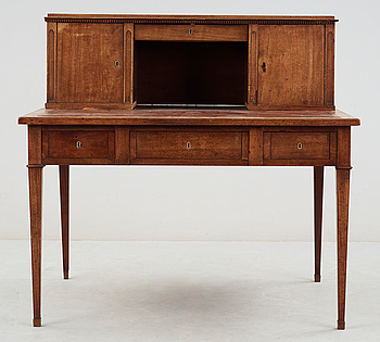393906. SKRIVBORD, sengustavianskt, 1800-talets början.