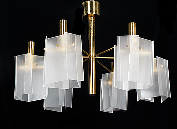 393914. TAKLAMPA, Sverige, 1960-tal. Höjd 45 cm.