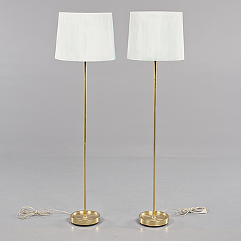 394698. GOLVLAMPOR, ett par, 1900-talets andra hälft.