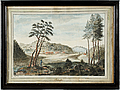 PEHR HÖRBERG, akvarell och tusch, monograms...