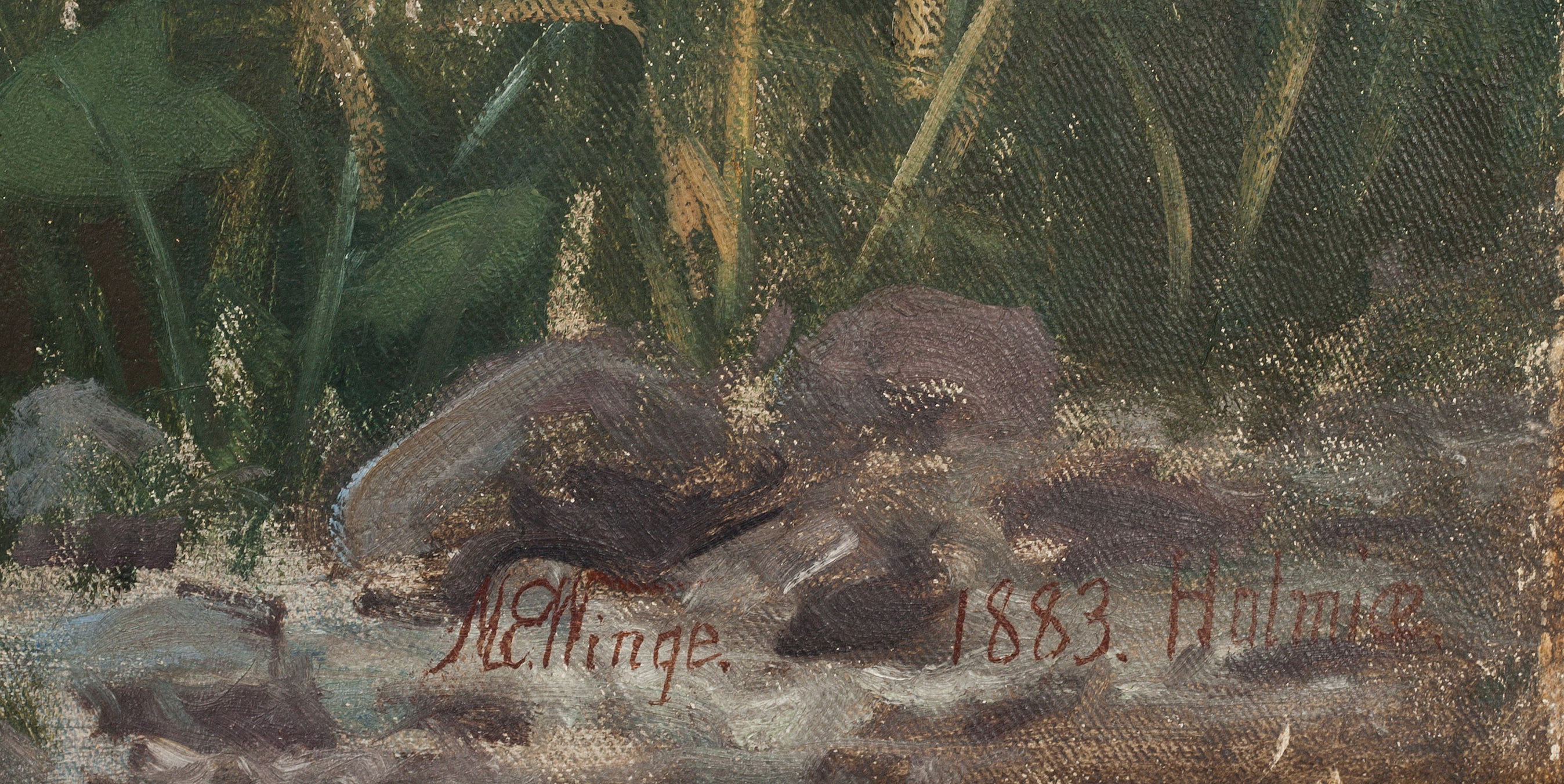 MÅRTEN ESKIL WINGE, olja på duk, signerad och daterad 1883. Bukowskis