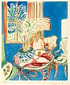 HENRI MATISSE, "Petit intérieur bleu". Aqua...