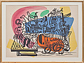 FERNAND LÉGER, färglitografi efter akvarell...