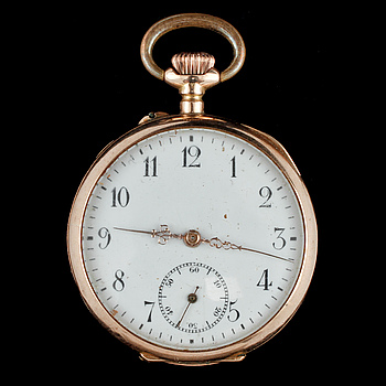 398482. FICKUR, 14k, tidigt 1900-tal. Vikt ca 29 g.