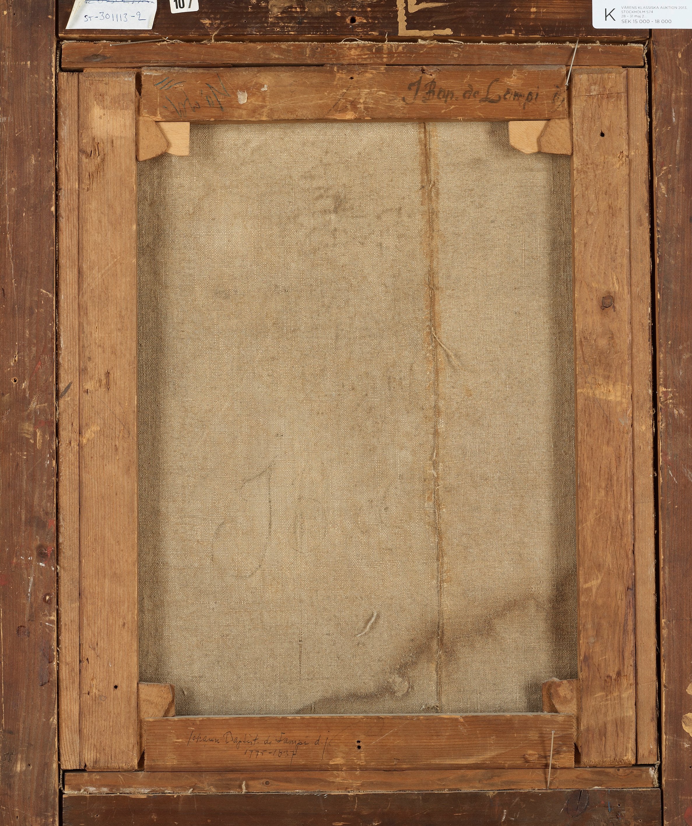 Giovanni Battista Lampi Circle of, Allegorical portrait. Bukowskis