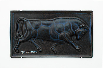 401956. RELIEF, stengods, Bertil Lundgren, Rörstrand.