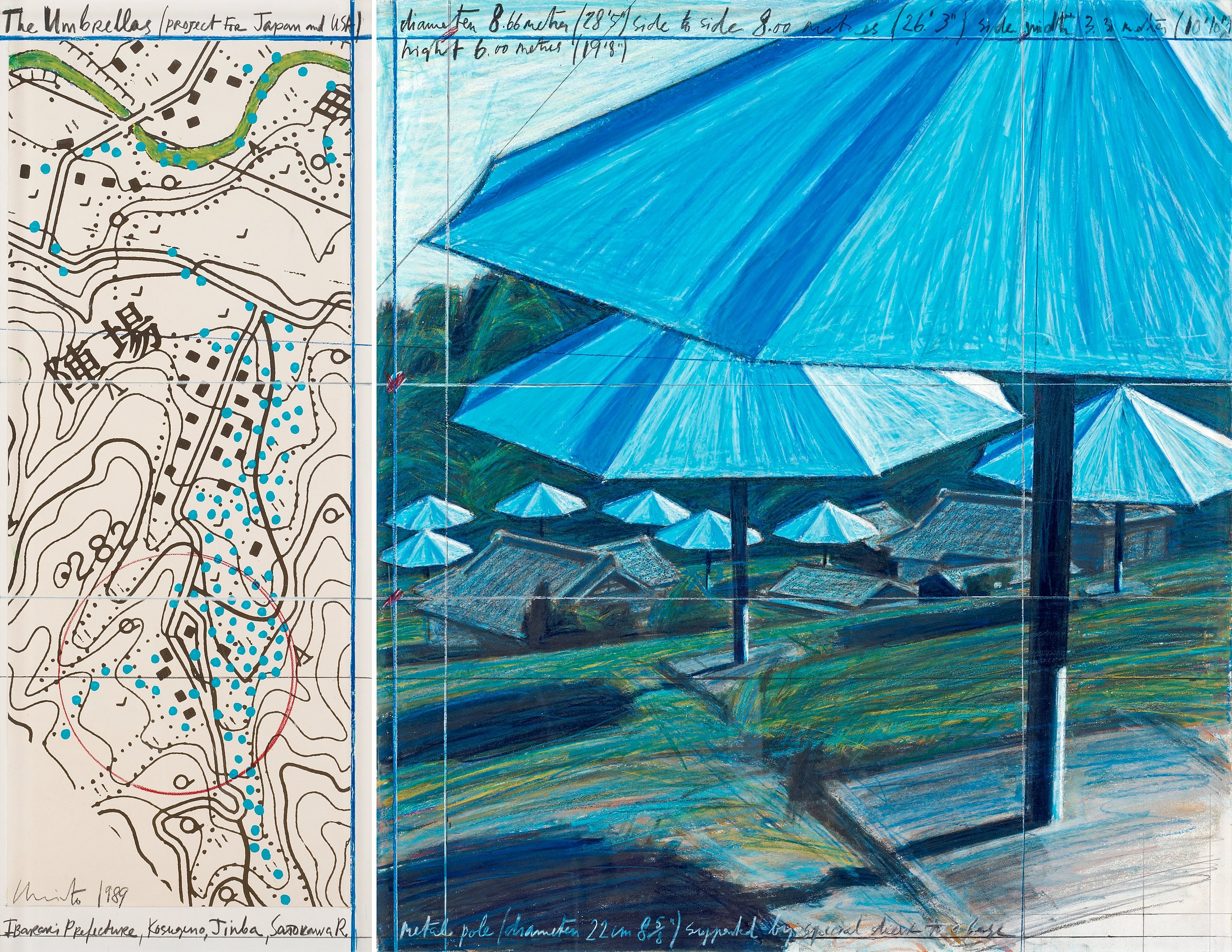 Christo & Jeanne-Claude, "The Umbrellas (Project for Japan and USA ...