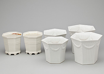 403480. YTTERFODER, 2  4 st, flintgods, Waldermarsudde samt Empire, Gustavsberg.