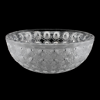 404272. SKÅL, glas, Nemours, Lalique, Frankrike, 1900-talets andra hälft.
