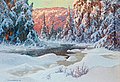 ANSHELM SCHULTZBERG, "Vinterafton i vildmar...