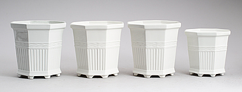 404364. YTTERFODER, 4 st, porslin, Waldemarsudde, Gustavsberg.