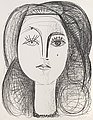 PABLO PICASSO, "Francoise". Lithograph, 194...