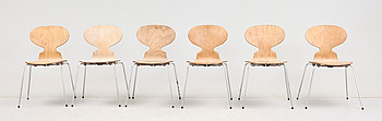 405695. STOLAR, 6 st, Myran, Arne Jacobsen för Fritz Hansen.