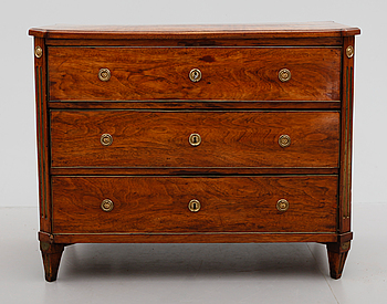 406997. BYRÅ, gustaviansk stil, 1800-talets andra hälft.