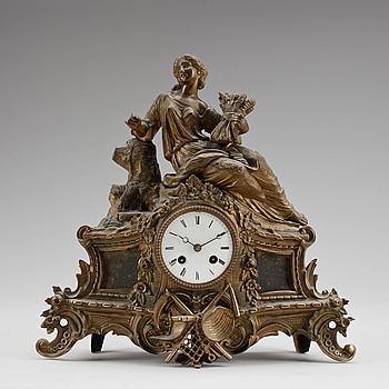 407610. BORDSPENDYL, nyrokoko, 1800-talets slut.