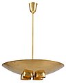 PAAVO TYNELL, A CEILING LAMP. Polished bras...