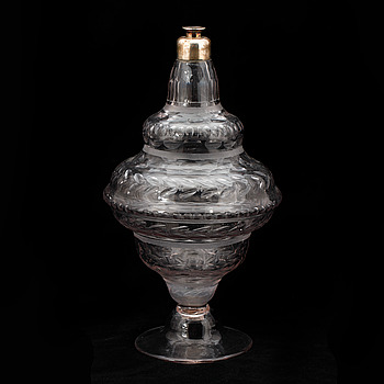 408639. FLASKA, glas, 17001800-tal.