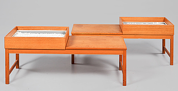 409355. BLOMSTERBORD, ett par, 195060-tal.