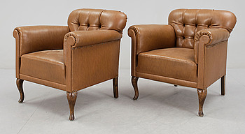 409361. FÅTÖLJER, ett par, 193040-tal.