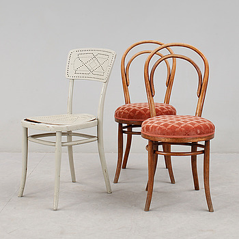 409640. STOLAR, 3 st, Thonet, 1900-talets början.
