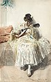 ANDERS ZORN, "Mandolinspelerskan" (Girl pla...