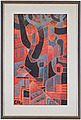 GÖSTA ADRIAN-NILSSON. Gouache och blyerts p...