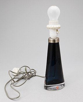 410794. BORDSLAMPA, glas, Carl Fagerlund, Orrefors.