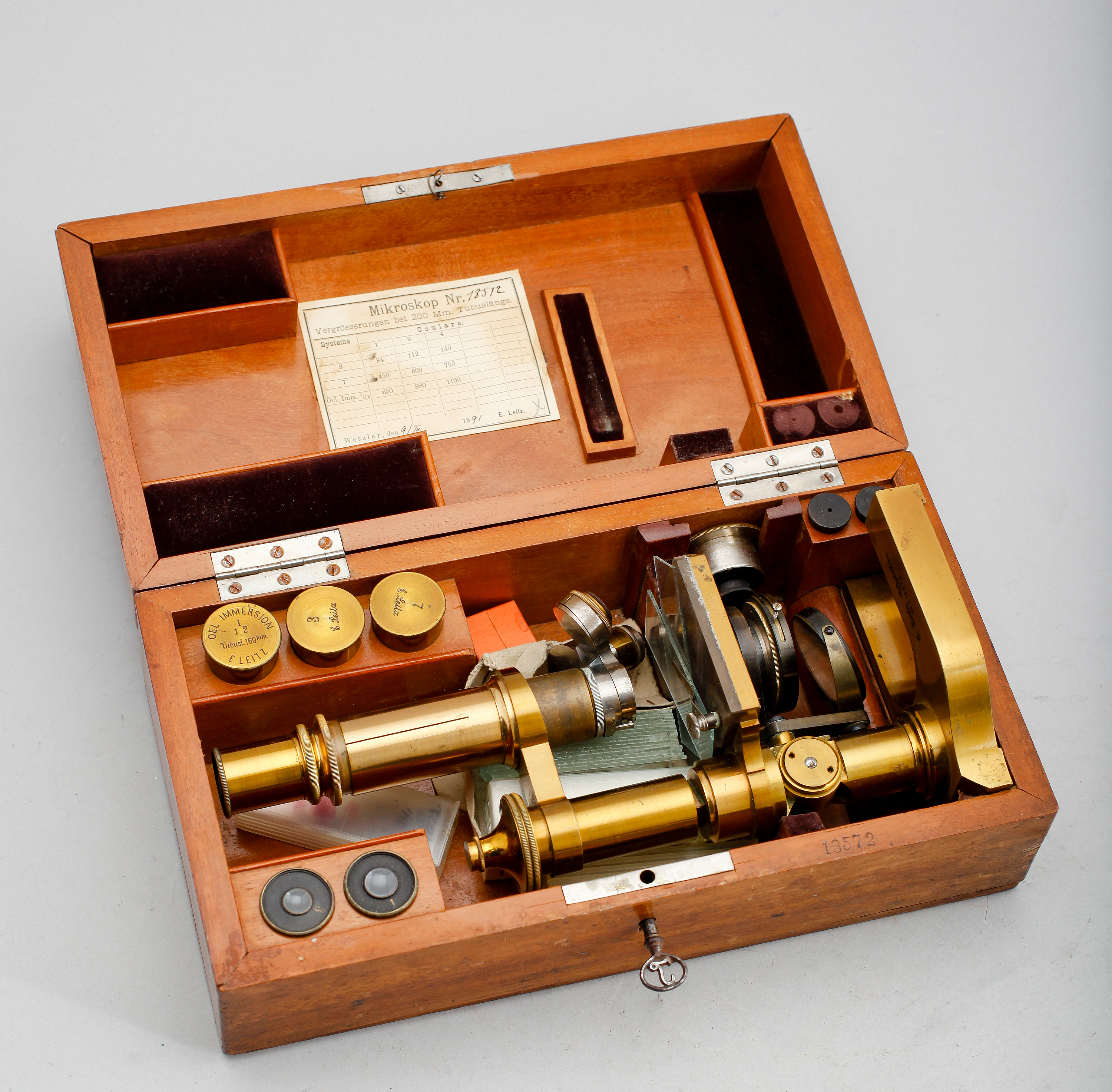 MIKROSKOP M ssing Leitz Verzlar No 18572 Tyskland Sekelskiftet 1900 mikroskop-m-ssing-leitz-verzlar-no-18572-tyskland-sekelskiftet-1900