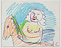 ERLAND CULLBERG, pastell på papper, sign.
