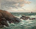 BERNDT LINDHOLM, WAVES AGAINST THE SHORE. S...