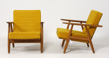 41523. FÅTÖLJER, ett par, Cigarren, Hans J Wegner, Getama.