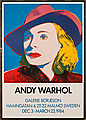 ANDY WARHOL, efter, affisch, Galerie Börjes...
