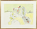 ROBERTO MATTA, färglitografi, signerad och ...